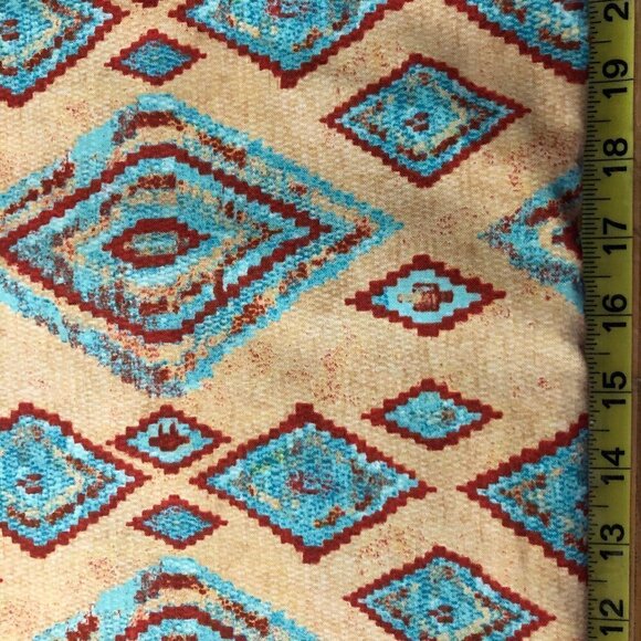 🛒 $22 Quilt Cotton Fabric Material 2 1/2 yard Southwest Woven Geometric #938-3 - Picture 2 of 3